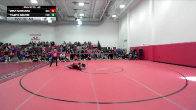 120 lbs 7th Place Match - Juan Quintana, Brighton vs Travis Gauvin, Fossil Ridge