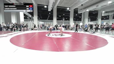U15 FS - 57 lbs Cons. Round 2 - Trey Henning, Banks Mat Club, Inc vs Logan Hayashi, Dethrone Wrestling Club