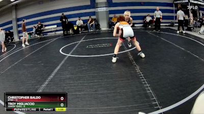 80 lbs Round 7 (8 Team) - Troy Migliaccio, Junior Terps vs Christopher Baldo, BTWC