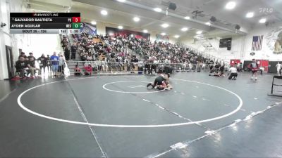 126 lbs Champ. Round 1 - Salvador Bautista, Palm Desert vs Ayden Aguilar, Western