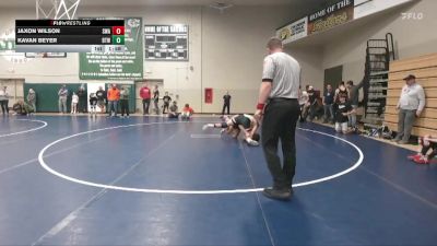 30 lbs Round 2 - Jaxon Wilson, Sebolt Wrestling Academy vs Kavan Beyer, BTWC