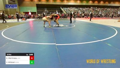 157 lbs Round Of 16 - Kaden Martineau, JWC vs Vann Wildcat, OKWA