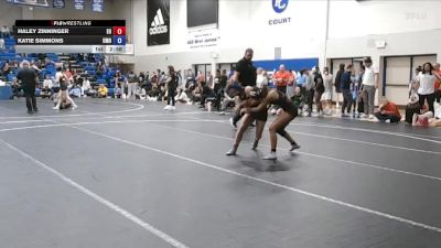 110 lbs Cons. Round 3 - Katie Simmons, Mount Olive vs Haley Zinninger, Emmanuel University