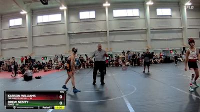 115 lbs Round 2 (8 Team) - Karson Williams, The Wrestling Mill vs Drew Nesity, FORGE