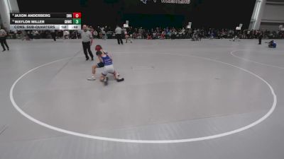 86 lbs Cons. Sub-quarters - Jaxon Anderberg, Summit Wrestling Academy vs Waylon Miller, Greater Heights Wrestling Club