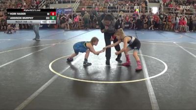 75 lbs Semifinal - Kori Nader, Rising Kingz vs Addison Murphy, Court House Cobras