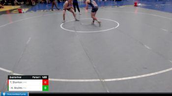 161-170 lbs Quarterfinal - Kyler Boyles, 2TG vs Tye Stanton, CAMBRIDGE