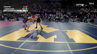6A 120 lbs Champ. Round 1 - Logan Loaiza, Post Falls vs Logan Bui, Centennial