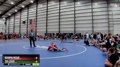 90 lbs Quarters - Achaiah McCue, The Fort Lady Hammers vs Timi Coles, Team Ohio Gold