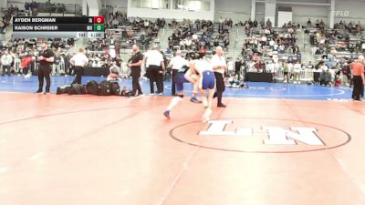 120 lbs Quarterfinal - Ayden Bergman, IA vs Kaison Schreier, MO