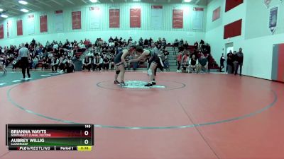 145 lbs Cons. Semi - Brianna Wayts, Northwest (Canal Fulton) vs Aubrey Willig, Cloverleaf