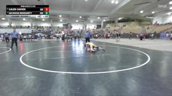 100 lbs Champ. Round 1 - Jackson Moriarity, Nolensville Wrestling Club vs Caleb Carver, Hawks Wrestling Club