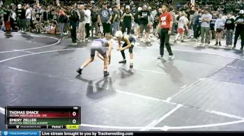 80 lbs Cons. Round 4 - Thomas Smack, Victory Wrestling Club - VTC vs Emery Zeller, Black Fox Wrestling Academy