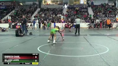 80 lbs Cons. Round 2 - Emersyn Chase, South Central Punishers vs Billeigh Lampe, St. Francis