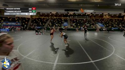 190 lbs Quarterfinal - Cambrie Mcloyd, Clinton vs Reagan Haynes, Algona