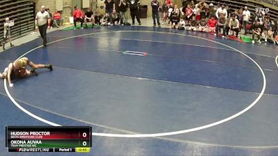 78 lbs Quarterfinal - Hudson Proctor, Delta Wrestling Club vs Okona Auvaa, Team Prestige WC