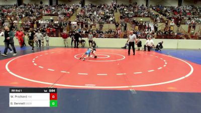 34-37 lbs Rr Rnd 1 - Wyatt Prichard, 706 Wrestling vs Balis Bennett, Georgia