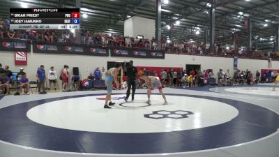 65 kg Champ. Rd Of 32 - Briar Priest, Pittsburgh Wrestling Club vs Joey Iamunno, Bears RTC