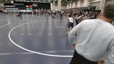 106 lbs Champ. Rd Of 128 - Logan Bailey, South Side Wrestling Club vs Jaxon Moralez, SJF/HAC