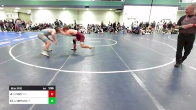 157 lbs Consi Of 64 #1 - Jackson Snider, MO vs Mikel David Uyemura, CA