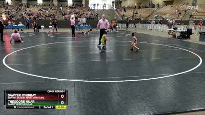 40 lbs Cons. Round 1 - Theodore Nuar, Rabbit Wrestling Club vs Sawyer Overbay, Clinton Dragon Youth Wrestling