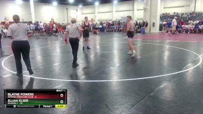 150 lbs Round 1 (6 Team) - Blayne Powers, Intense Wrestling Club vs Elijah Elser, Division-1