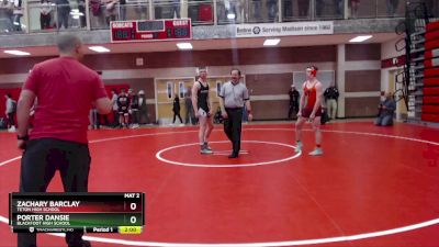 152 lbs Quarterfinal - Porter Dansie, Blackfoot High School vs Zachary Barclay, Teton High School