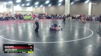132 lbs Round 2 (6 Team) - Tyler Gray, Wellington - DEV vs Ashton Abbott, Team Nauman Blue