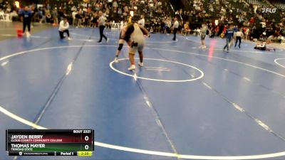 285 lbs Champ. Round 2 - Jayden Berry, Cloud County Community College vs Thomas Mayer, Trinidad State