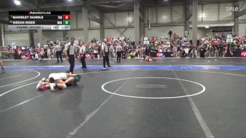 130 lbs Champ. Round 1 - Makinley Daniels, Tonganoxie vs Kieran Nider, Manhattan