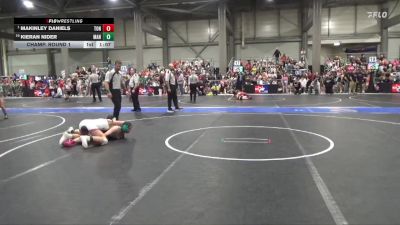 130 lbs Champ. Round 1 - Makinley Daniels, Tonganoxie vs Kieran Nider, Manhattan