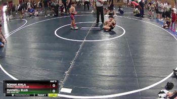 70 lbs Quarterfinal - Roman Ayala, Madera Wrestling Club vs Maxwell Ellis, RED WAVE WC
