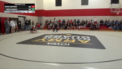 144 lbs Champ. Round 1 - Keith Ulrich, Garner-Hayfield/Ventura vs Ryan Hartwig, Clarion-Goldfield-Dows