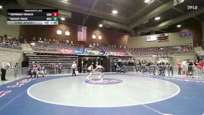 2A 165 lbs Cons. Round 1 - Esteban Tinoco, Gunnison Valley vs Boady Pace, North Summit