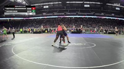 D1-285 lbs Cons. Round 1 - Nathen Main, South Lyon HS vs Matthias Granderson, East Kentwood HS