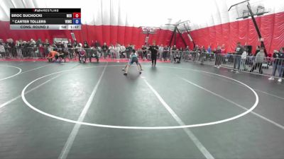 132 lbs Cons. Round 2 - Broc Suchocki, Merrill vs Carter Tollers, Valley Elite Wrestling Club