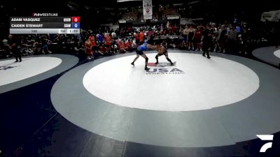 140 lbs Adam Vasquez, OCWA - Orange County Wrestling Association vs Caiden Stewart, SAWA - Sacramento Area Wrestling Association