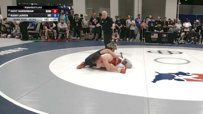 55 kg Cons. Rd Of 32 - Hoyt Harshman, Mat Demon Wrestling Club vs Kash Larkin, Valiant Wrestling Club
