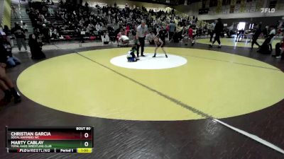 43 lbs Semifinal - Christian Garcia, SoCal Hammers Wc vs Marty Cablay, Total Kaos Wrestling Club