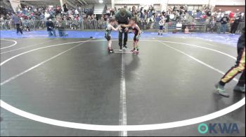 45 lbs Round Of 16 - Walker Hines, Comanche Takedown Club vs Dominic McGhghy, Darko Valley Wolf Pack