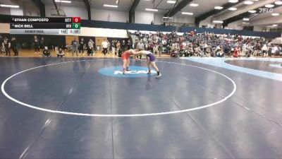 165 lbs Semifinal - Ethan Composto, Gettysburg vs Nick Bell, New York University