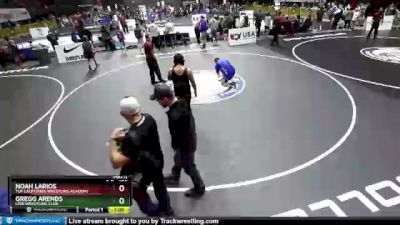 250 lbs Quarterfinal - Gregg Arends, Lodi Wrestling Club vs Noah Larios, TUF California Wrestling Academy