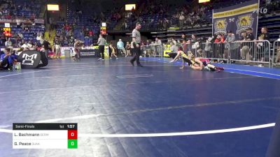 75 lbs Semifinal - Lj Bachmann, Germantown Academy vs Gabe Peace, Quaker Valley