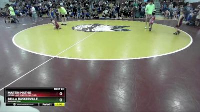 35-40 lbs Round 1 - Bella Baskerville, Washington vs Martin Mathis, Moses Lake Wrestling Club