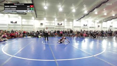 50 lbs Round Robin 1 - Hazel Lemmon, Jacket Wrestling Club-Girls vs Jordyn Jones, Ohio Skibidi Rizzlers Purple