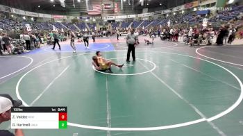 102 lbs Consi Of 8 #2 - Zack Valdez, New Mexico Bad Boyz vs Gage Hartnell, Great Falls HS