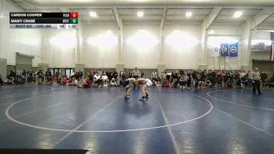 132B lbs Champ. Rd Of 16 - Carson Cooper, Pleasant Grove vs Manti Crane, Westlake