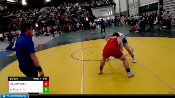 210-224 lbs Round 1 - Dylan Johnson, Golden Eagles vs Alijah Utecht, Seward