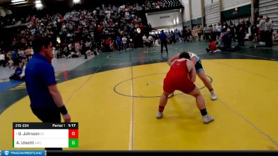 210-224 lbs Round 1 - Dylan Johnson, Golden Eagles vs Alijah Utecht, Seward