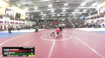 106 lbs Champ. Round 3 - Ryker Musgrove, St. Johns vs Edge Bryant, Snowflake